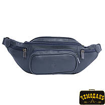 Сумка шкіряна Tony Perotti (бананка) Cortina 6000 navy синій, фото 4