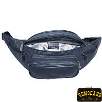Сумка шкіряна Tony Perotti (бананка) Cortina 6000 navy синій, фото 6