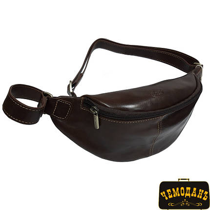 Сумка шкіряна Tony Perotti (бананка) Italico 6175 moro коричневий, фото 1