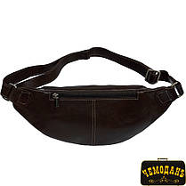 Сумка шкіряна Tony Perotti (бананка) Italico 6175 moro коричневий, фото 4