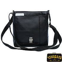 Сумка шкіряна Tony Perotti Cortina 6052 nero чорний, фото 5