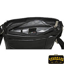 Сумка шкіряна Tony Perotti Cortina 6052 nero чорний, фото 6