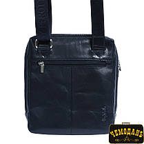 Сумка шкіряна Italico 6001 navy синій, фото 4