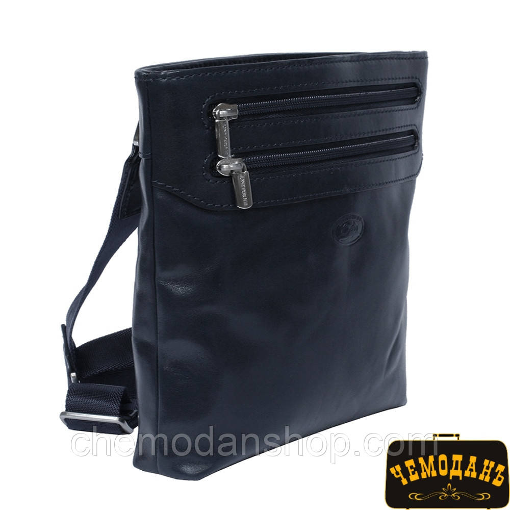 Сумка шкіряна Tony Perotti Italico 6048 navy синій