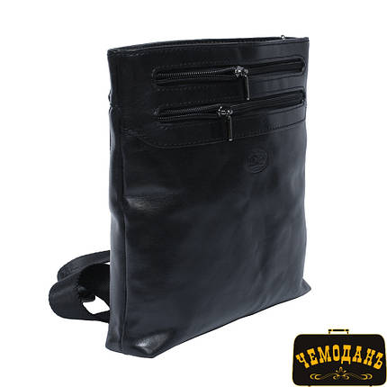 Сумка шкіряна Tony Perotti Italico 6048 nero чорний, фото 1