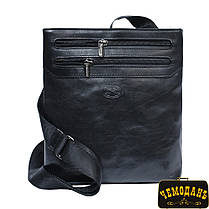 Сумка шкіряна Tony Perotti Italico 6048 nero чорний, фото 3