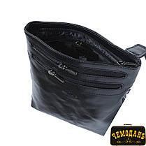 Сумка шкіряна Tony Perotti Italico 6048 nero чорний, фото 5