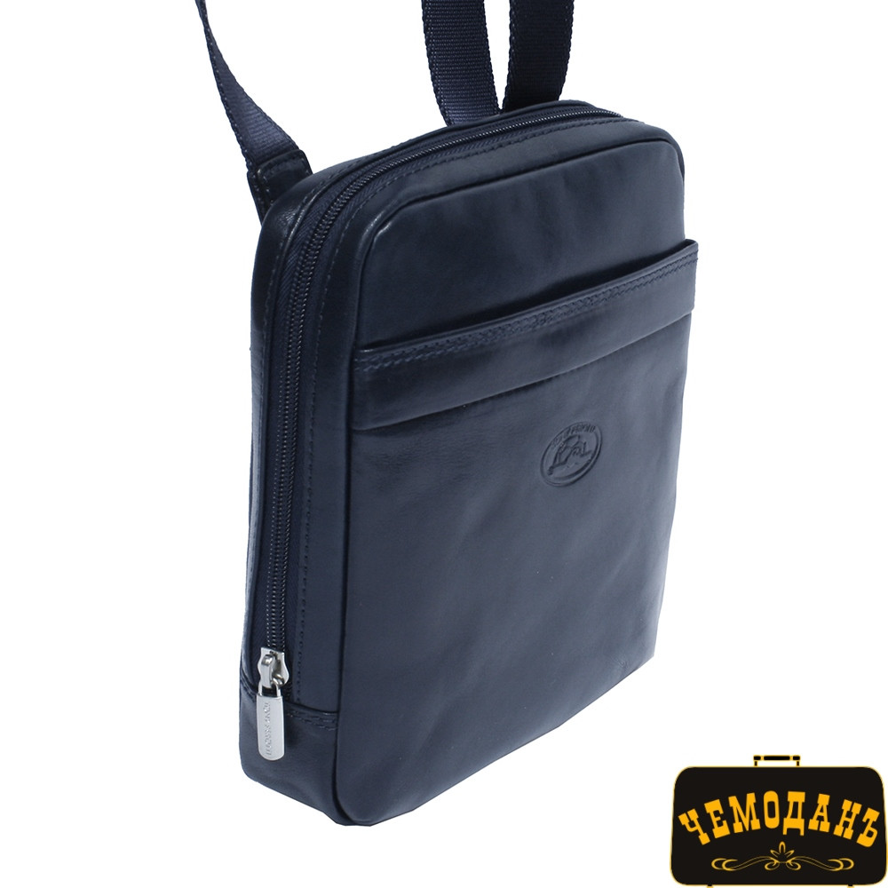 Сумка шкіряна Italico 6056 navy синій