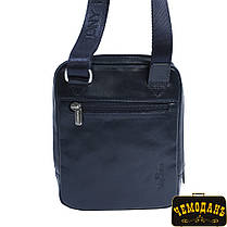 Сумка шкіряна Italico 6056 navy синій, фото 4
