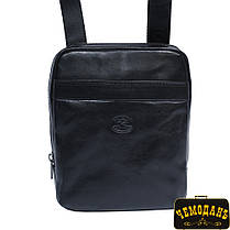 Сумка шкіряна Italico 6056 nero чорний, фото 3