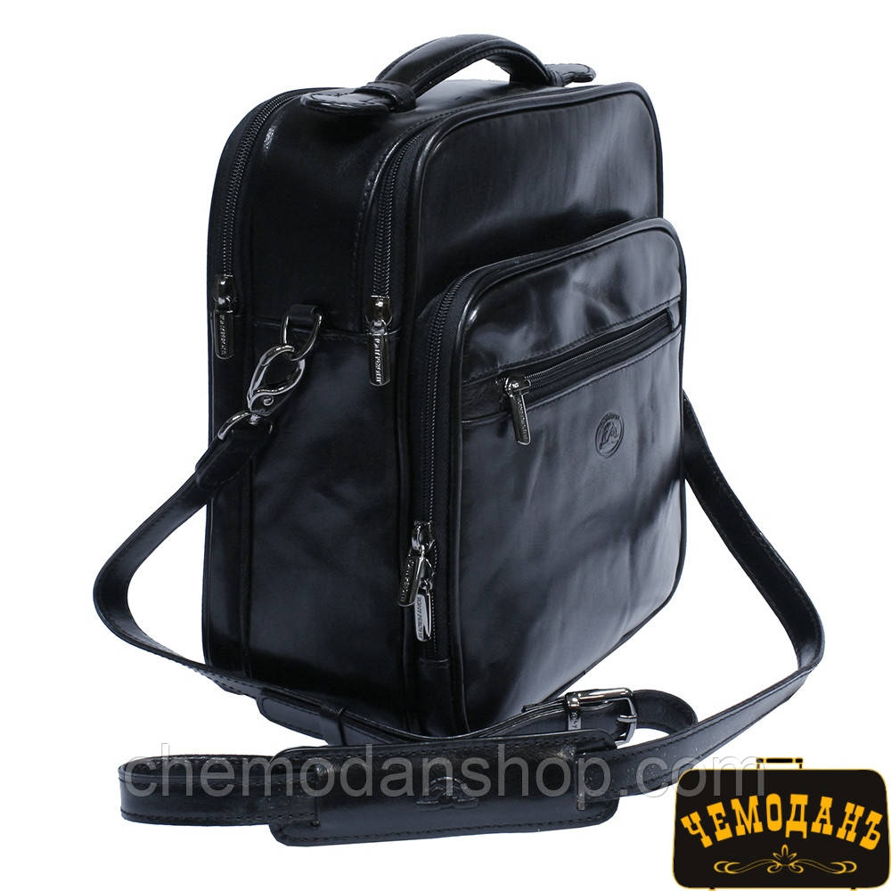 Сумка шкіряна Italico 7058 nero чорний