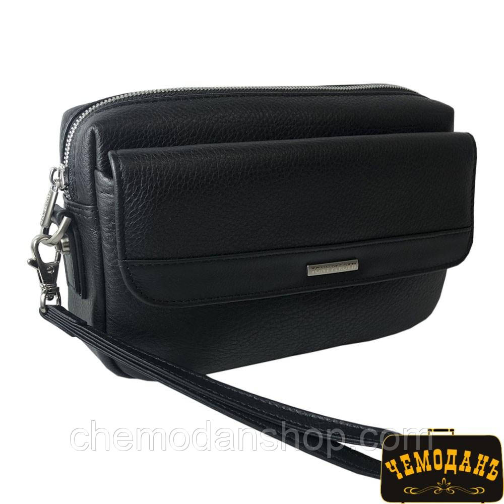 Сумка-клатч шкіряна Newcontatto 9378 nero чорний