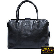 Сумка шкіряна Tony Perotti Italico 9715 nero чорний, фото 4