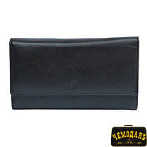 Портмоне шкіряне Cortina 5048 nero чорний, фото 3
