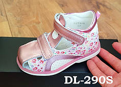 Ортопедичні босоніжки для дівчинки арт DL-290S, 22 кольори рожевий