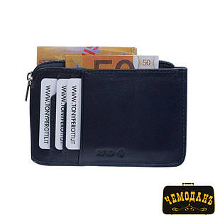 Портмоне шкіряне Nevada 3825+RFID navy синій Tony Perotti, фото 1