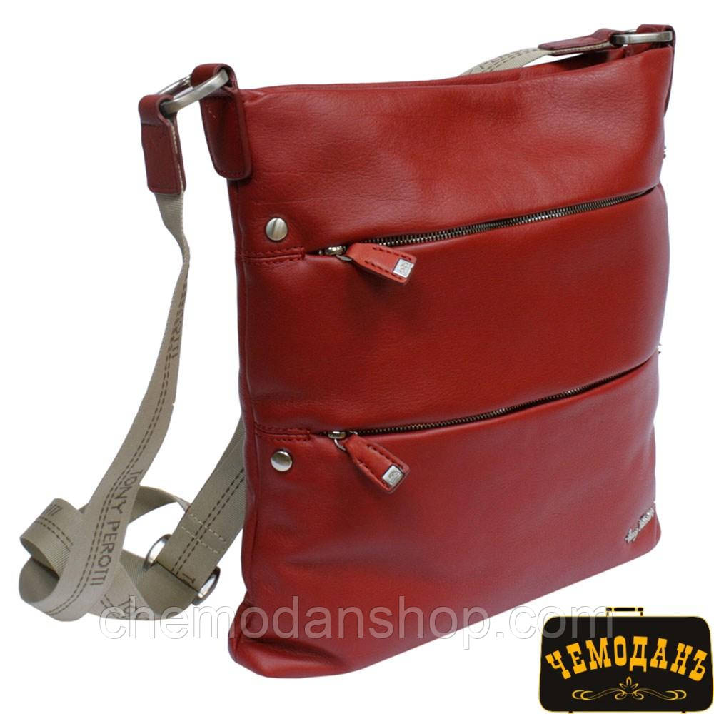 Сумка шкіряна Tony Perotti Contatto 9579-28 rosso червоний