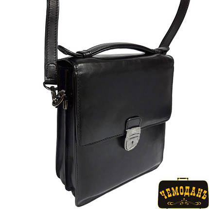 Сумка-барсетка шкіряна Tony Perotti Italico 8019 nero чорний, фото 1