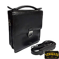 Сумка-барсетка шкіряна Tony Perotti Italico 8019 nero чорний, фото 3