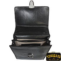 Сумка-барсетка шкіряна Tony Perotti Italico 8019 nero чорний, фото 6