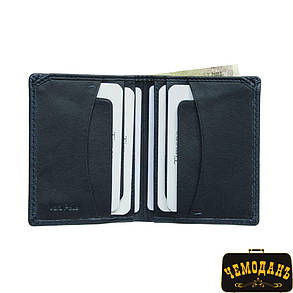 Портмоне кожаное Timone 11045 navy синий, фото 2