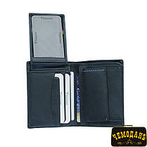 Портмоне кожаное Timone 11054 navy синий, фото 3