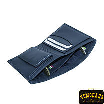 Портмоне кожаное Timone 11054 navy синий, фото 3