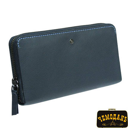Портмоне кожаное Timone 11059 navy синий, фото 2