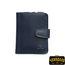 Портмоне кожаное Nevada 3796+RFID navy синий, фото 2