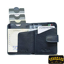 Портмоне кожаное Nevada 3796+RFID navy синий, фото 3
