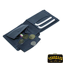 Шкіряне Портмоне Timone 11013P navy синій, фото 2