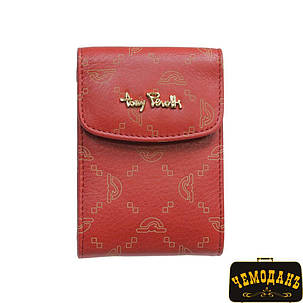 Візитниця шкіряна Luxury 1703 rosso червоний Tony Perotti, фото 3
