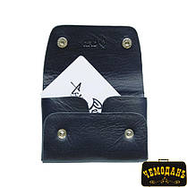 Візитниця шкіряна Nevada 3740+RFID navy синій Tony Perotti, фото 4