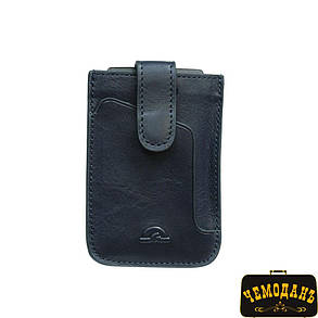 Кредитница шкіряна Nevada 3821+RFID navy синій, фото 2