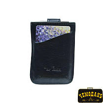 Кредитница шкіряна Nevada 3821+RFID navy синій, фото 3