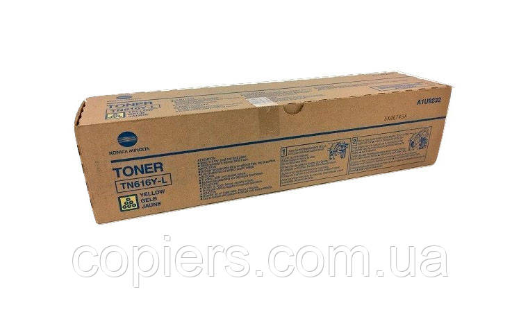 Tонер картридж TN 616 Y-L Konica Minolta Bizhub C6000L оригінал, tn616y