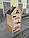 Електрична Дерев'яна Коптильня для гарячого та холодного копчення Міні 1.0 до 10 кг, фото 3