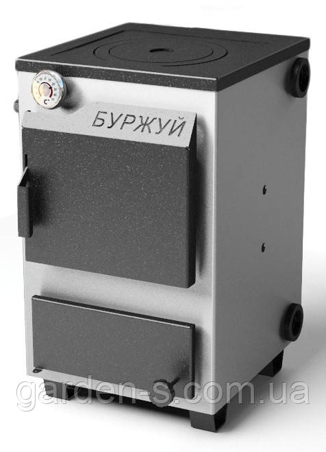 Твердопаливний котел Буржуй КП-12 4 мм з плитою БЕЗКОШТОВНА ДОСТАВКА | 097-074-28-84