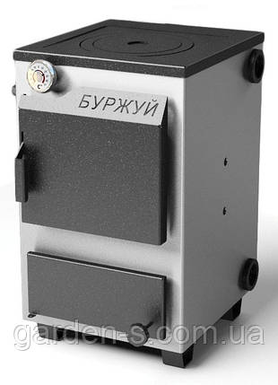 Твердопаливний котел Буржуй КП-12 4 мм з плитою БЕЗКОШТОВНА ДОСТАВКА | 097-074-28-84, фото 1