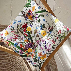 Подушка на стілець із зав'язками Польові квіти