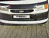 Накладка на передній бампер ЛІП (чорна) для Ford Transit 1991-2000 рр від VLF комп., фото 2