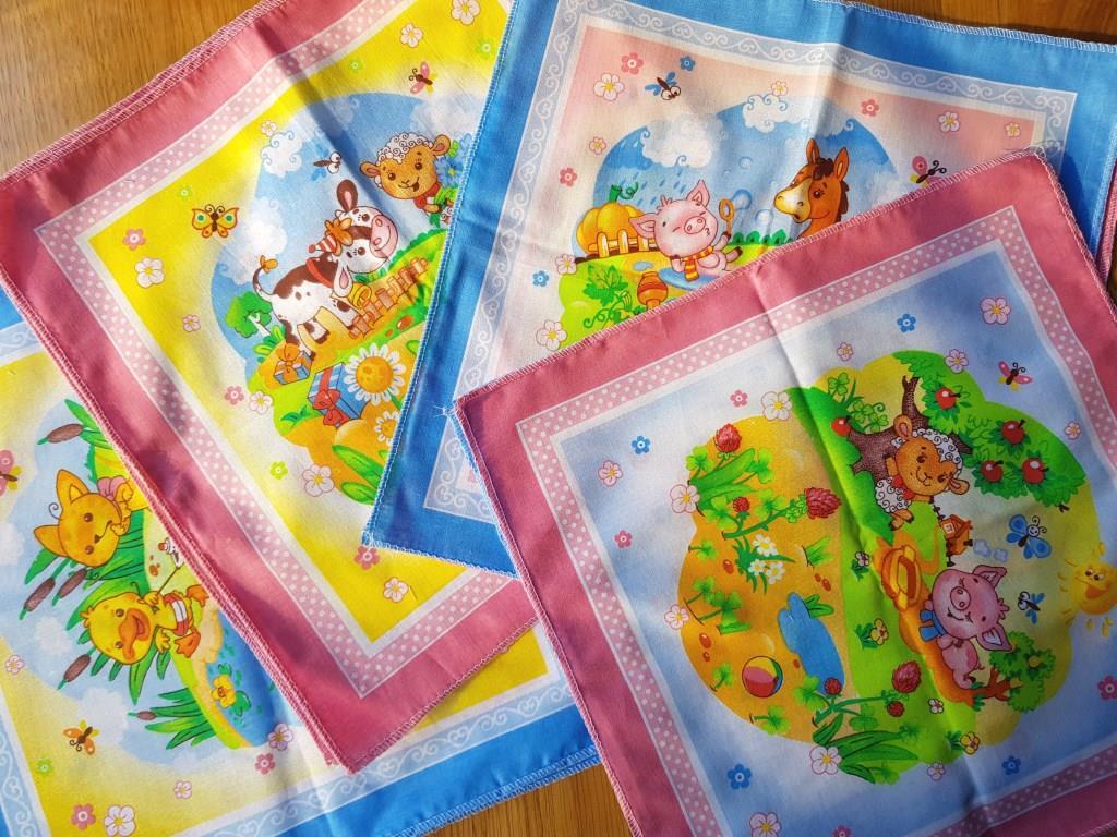 Носові хусточки дитячі 6 малюнків україна носові хустки дитячі носовички дитячі хустинки для носа