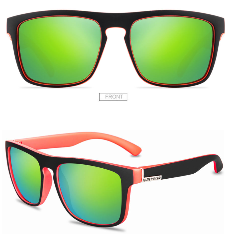 Модные Солнцезащитные очки QUISVIKER QP1 черные поляризационные очки от солнца Polaroid - фото 8 - id-p1409890609