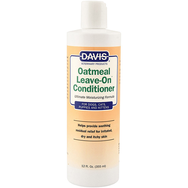 Супер зволожуючий кондиціонер для собак, котів, концентрат Davis Oatmeal Leave-On Conditioner вівсяне борошно (OLOC12), фото 1