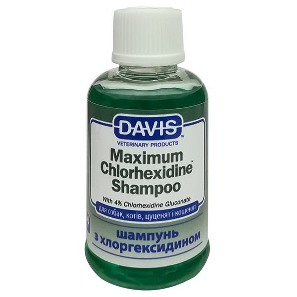Davis Maximum Chlorhexidine Shampoo ДЕВІС МАКСИМУМ ХЛОРГЕКСИДИН шампунь з 4% хлоргексидином для собак і котів