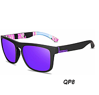 Модные Солнцезащитные очки QUISVIKER QP8 черные поляризационные очки от солнца Polaroid