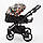 Коляска Adamex Bibione Flowers ткань, фото 2