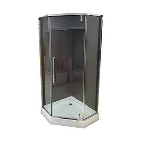 Душова кабіна Veronis KN-16-01 З ПІДДОНОМ Хром 100х100х204