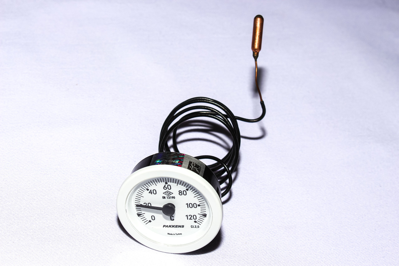 Капілярний Термометр 0+120С , D=52мм, (капіляр довжиною 1м )