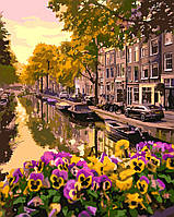 Картина по номерам Цветущий Амстердам, 40х50 Идейка (KHO3553)